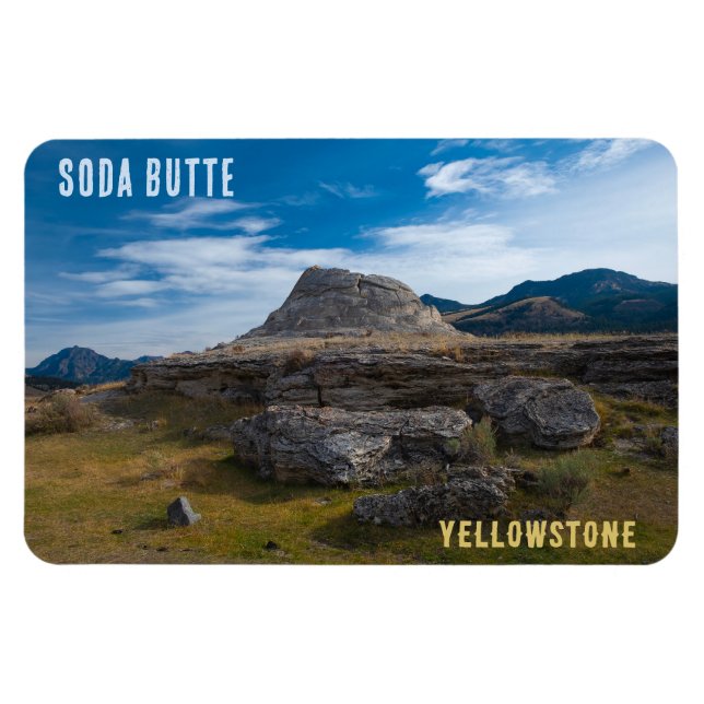 Magnet Flexible Soda Butte Cone Parc national de Yellowstone (Horizontal)