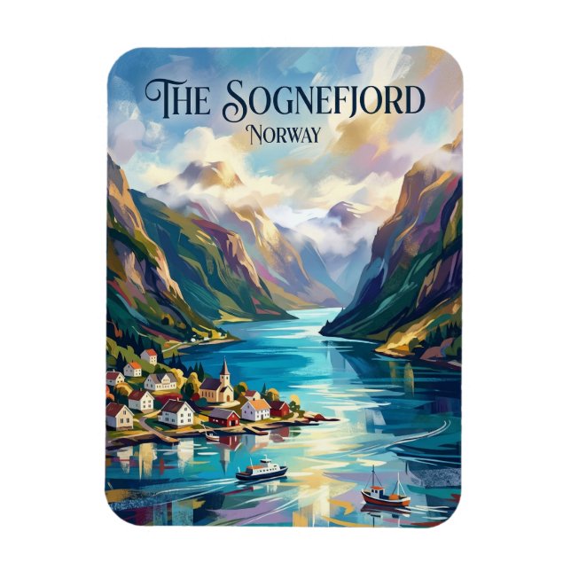 Magnet Flexible Sognefjord Norvège (Vertical)