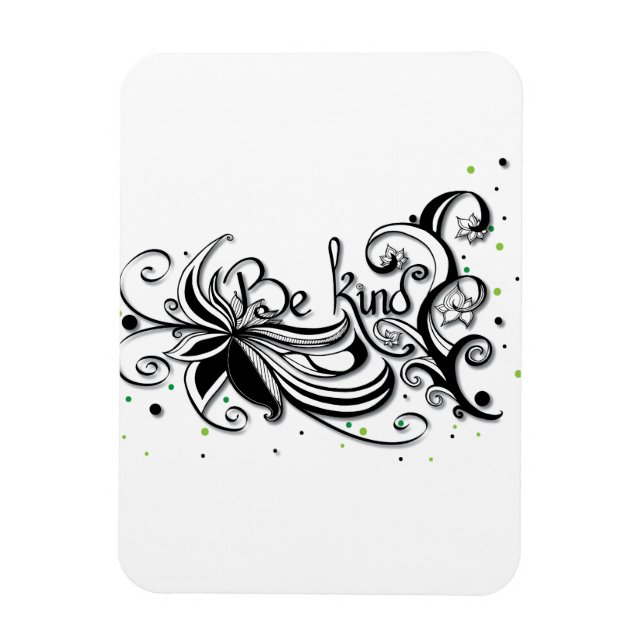 Magnet Flexible SOIS GENTIL ! Citation calligraphie inspirante (Vertical)