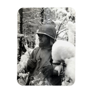 Magnet Flexible Soldat américain 2ème guerre mondiale à Bastogne