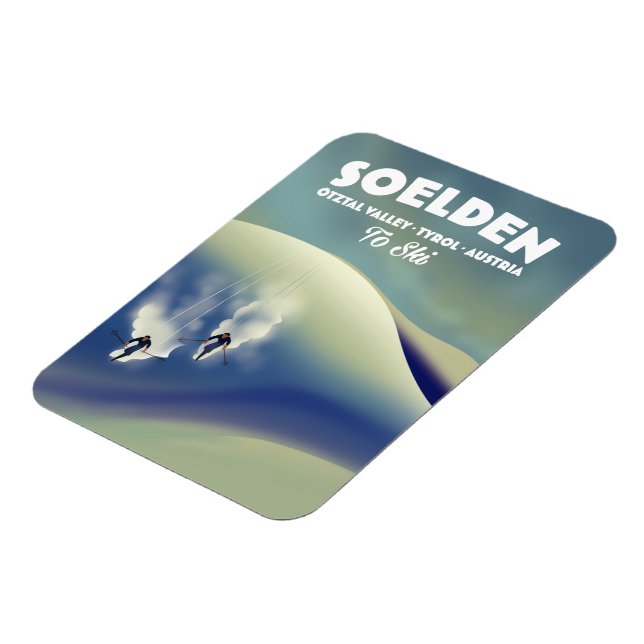 Magnet Flexible Sölden, vallée d'Ötztal, Tyrol, Autriche Ski (Côté Gauche)