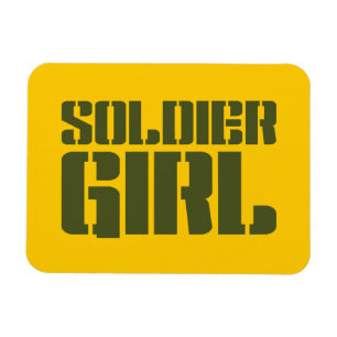 MAGNET FLEXIBLE SOLDIER GIRL