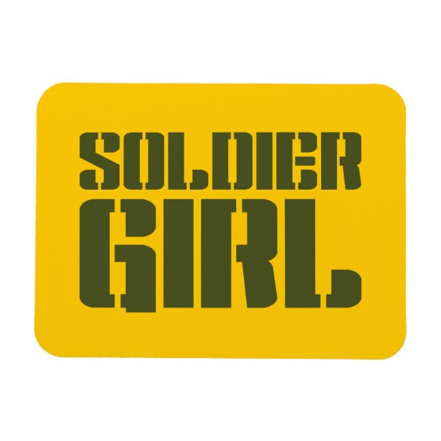 MAGNET FLEXIBLE SOLDIER GIRL (Horizontal)