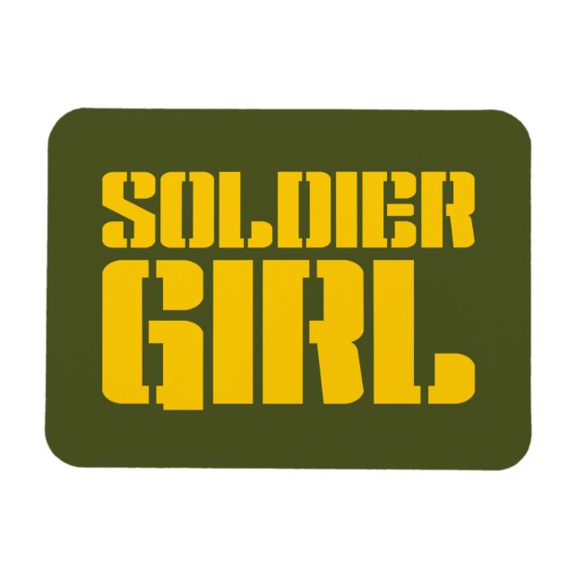 MAGNET FLEXIBLE SOLDIER GIRL (Horizontal)