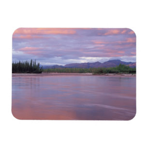 Magnet Flexible soleil de minuit sur la rivière MacKenzie, au larg