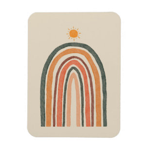 Magnet Flexible Soleil sur un arc-en-ciel