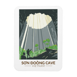 Magnet Flexible Son Doong Cave Vietnam Travel Art Vintage