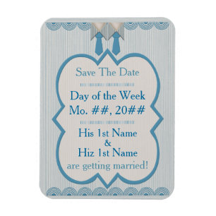 Magnet Flexible Son et son Blue Oxford Pinstripe