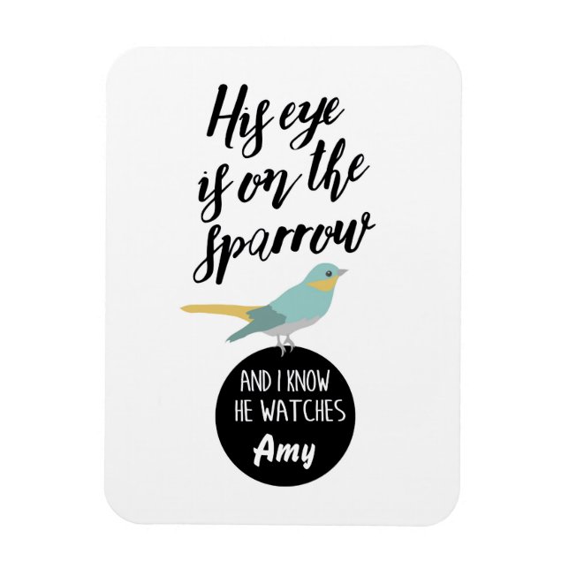 Magnet Flexible Son Oeil Est Sur L'Aimant Du Bruant (Vertical)