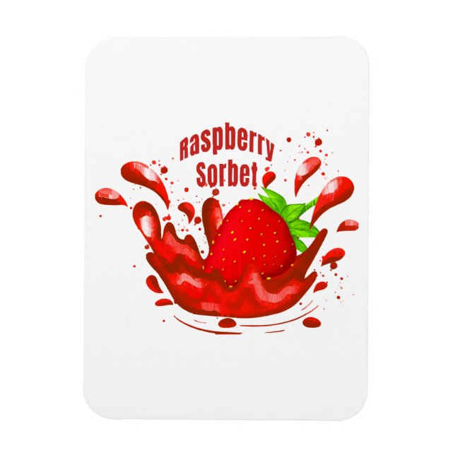 Magnet Flexible Sorbet de framboise (Vertical)