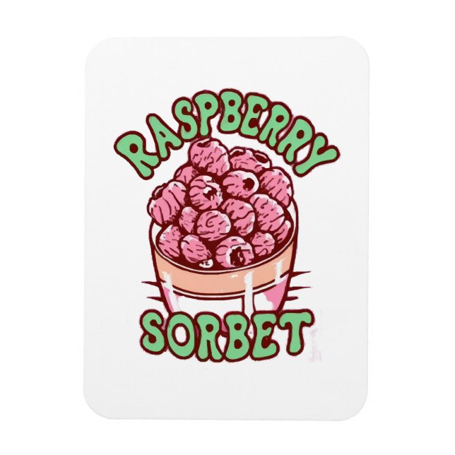 Magnet Flexible Sorbet de framboise  (Vertical)