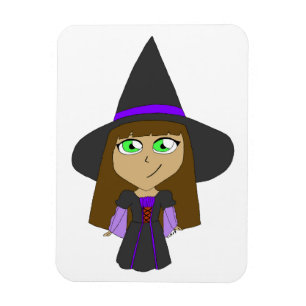 Magnet Flexible sorcière chibi