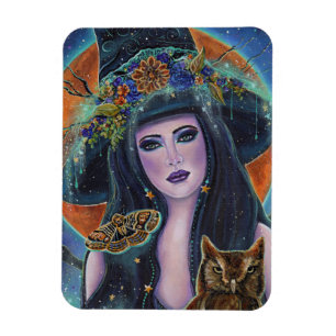 Magnet Flexible sorcière Esme Halloween par Renee L Lavoie