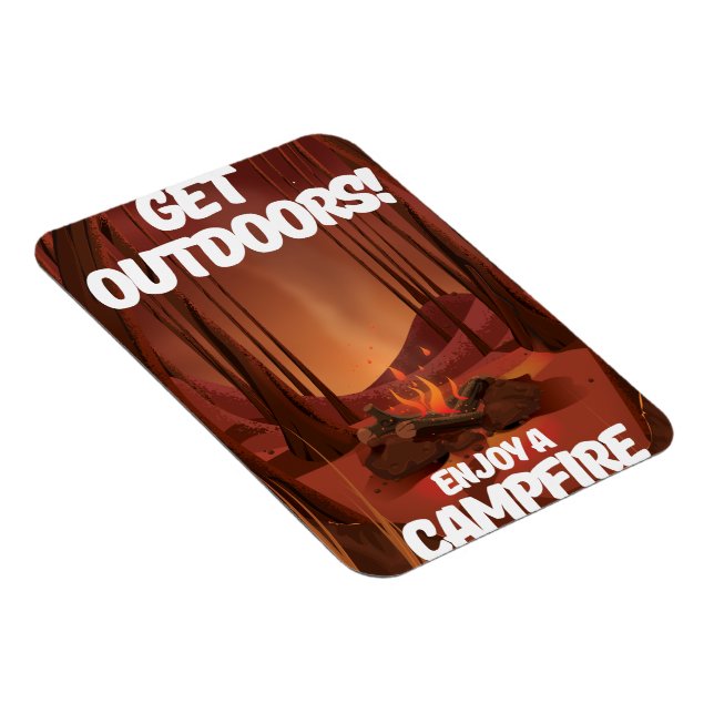 Magnet Flexible Sortez dehors ! Profitez d'un feu de camp (Côté Droit)