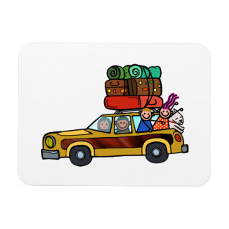 Magnet Flexible Sortie en famille - Station Wagon Road Trip