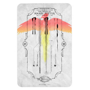 Magnet Flexible Sortilège Harry Potter   Infographie de la baguett