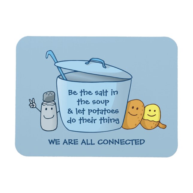 Magnet Flexible Soupe de pommes de terre salées (Horizontal)