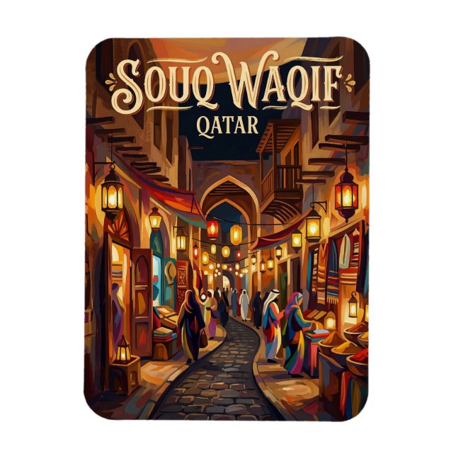 Magnet Flexible Souq Waqif Qatar (Vertical)