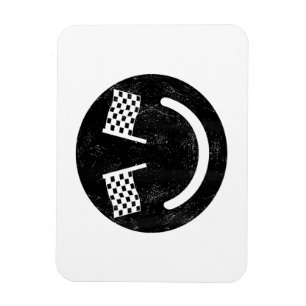 Magnet Flexible Sourire de course pour les fêtes de voitures de co