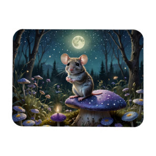 Magnet Flexible Souris mûre au champignon au clair de lune