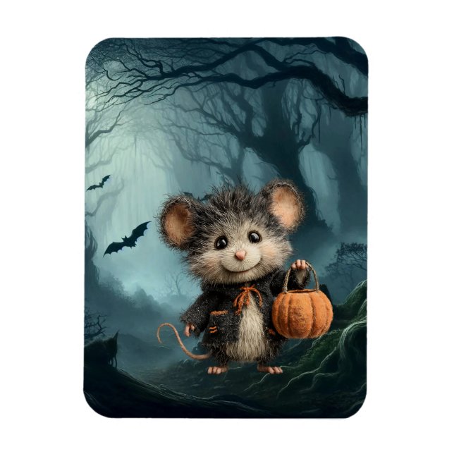 Magnet Flexible Souris ou traitement Halloween (Vertical)