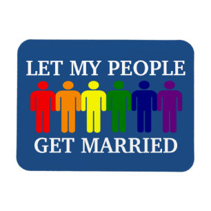 Magnet Flexible Soutenir le mariage gay Laissez mon peuple se mari