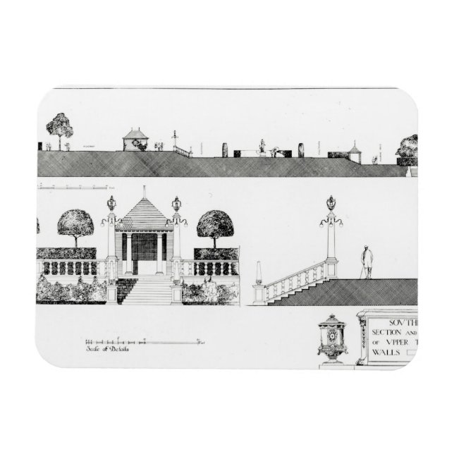 Magnet Flexible Southport : Section et détails de la terrasse supé (Horizontal)