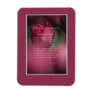 Magnet Flexible Soutien au cancer, Ce que le cancer ne peut pas fa