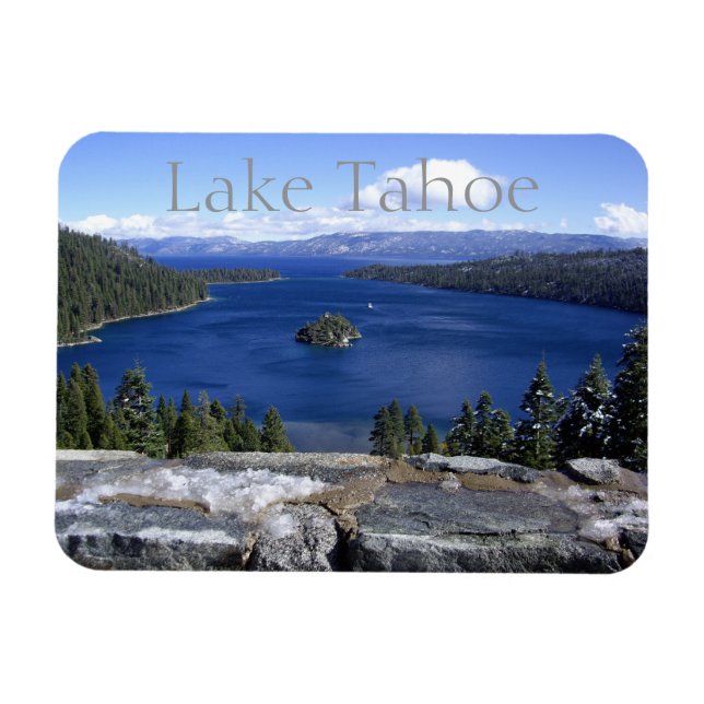 Magnet Flexible Souvenir de Lake Tahoe Emerald Bay  (Horizontal)