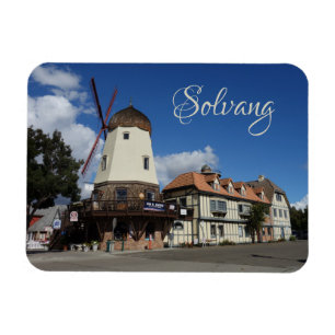 Magnet Flexible Souvenir de moulin danois Solvang California