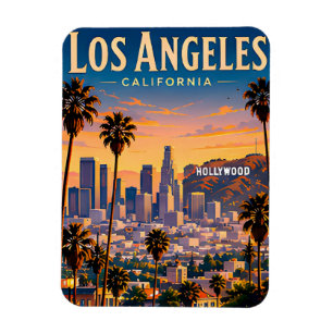 Magnet Flexible Souvenir de vacances à Los Angeles Californie