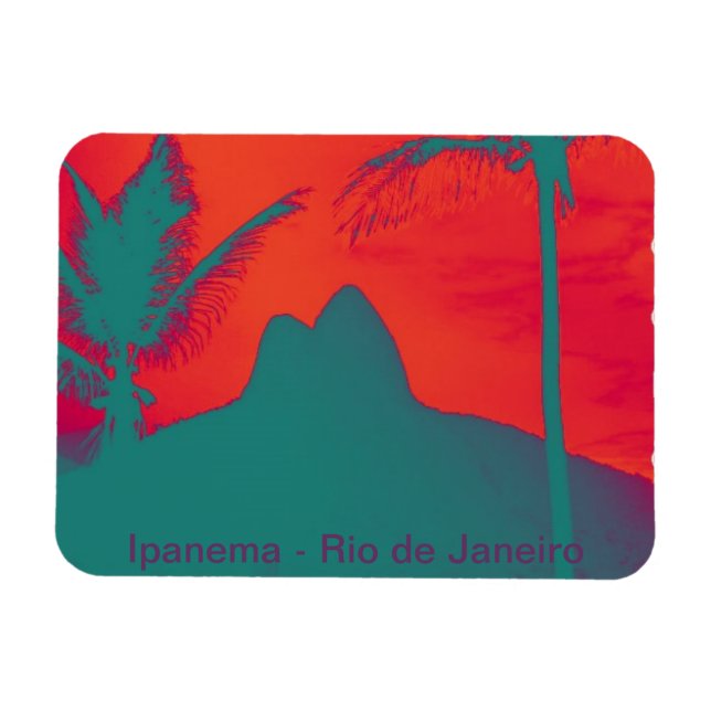 Magnet Flexible souvenir d'Ipanema (Horizontal)