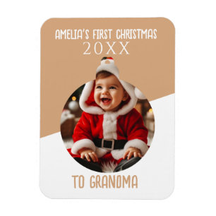 Magnet Flexible Souvenir d'ornement de photo pour le premier Noël