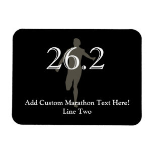 Magnet Flexible Souvenir personnalisé du marathonien 26,2