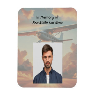 Magnet Flexible Souvenirs commémoratifs Avion de ligne Coucher de
