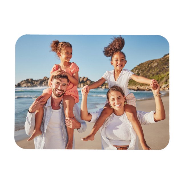 Magnet Flexible Souvenirs de famille Photo personnalisée (Horizontal)