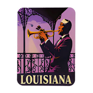 Magnet Flexible 🎷 Souvenirs de la Nuit du Jazz de la Nouvelle-Orl