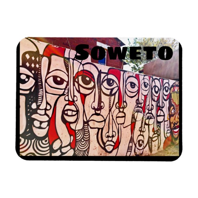 Magnet Flexible Soweto Art Afrique du Sud (Horizontal)