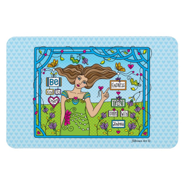 Magnet Flexible Soyez gentil avec les autres_Aimant flexible 6 " x (Horizontal)