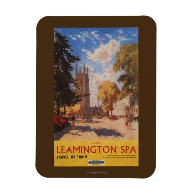 Magnet Flexible Spa royal, Street View British Railways Poster (Vertical)