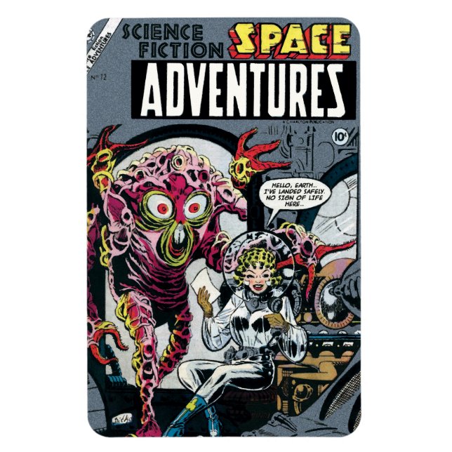 Magnet Flexible Space Adventures #12 Funny 50s Retro Sci-Fi Bande  (Vertical)