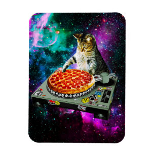 Magnet Flexible Space dj chat pizza