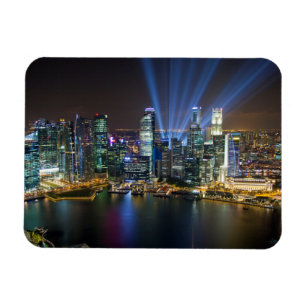 Magnet Flexible Spectacle lumineux du centre-ville de Singapour