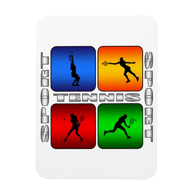 Magnet Flexible Spectaculaire Tennis (Femme) (Vertical)
