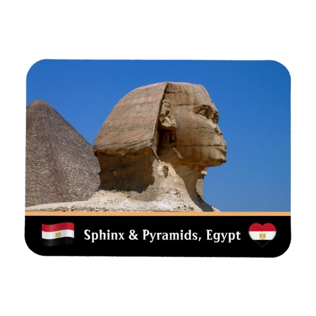 Magnet Flexible Sphinx, Pyramids, Cairo & Ancient Egypt/UNESCO (Horizontal)