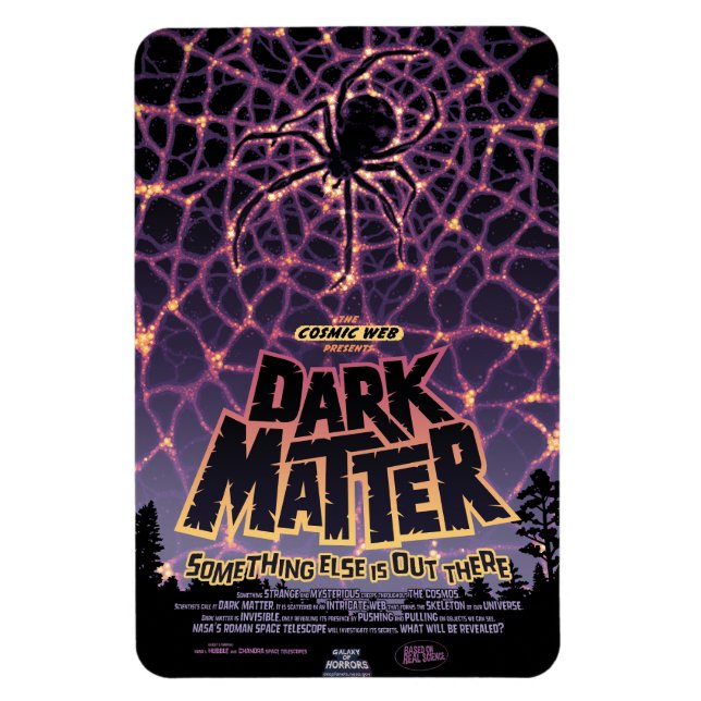 Magnet Flexible Spider Cosmic Web, Galaxie d'Halloween des horreur (Vertical)
