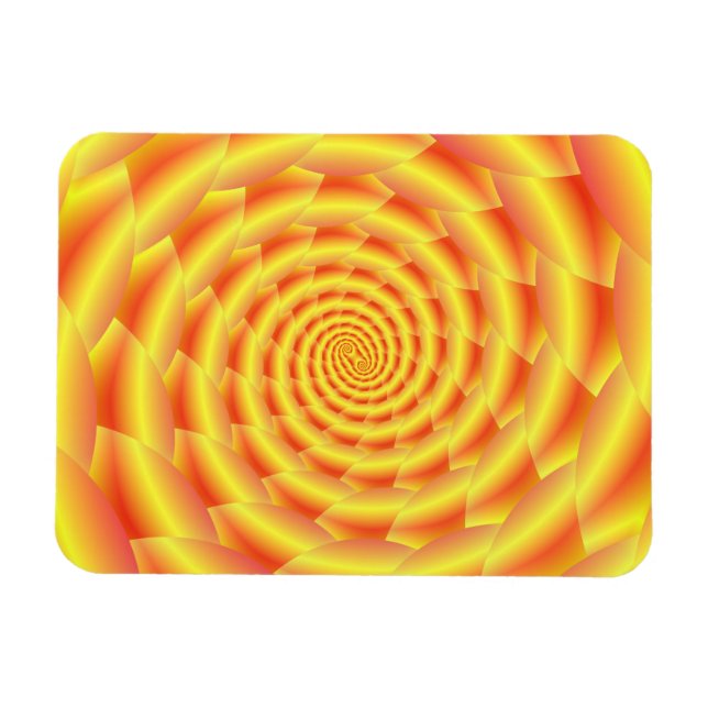 Magnet Flexible Spirale de Snakeskin Jaune (Horizontal)