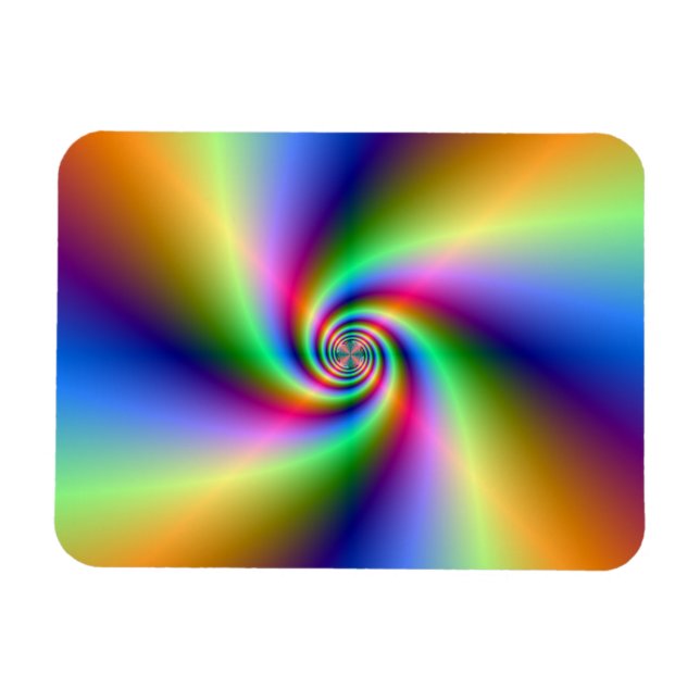Magnet Flexible Spirale psychédélique à quatre vents (Horizontal)