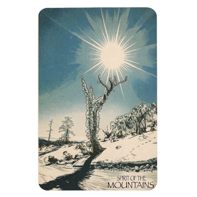 Magnet Flexible Spirit of the mountains (Vertical)