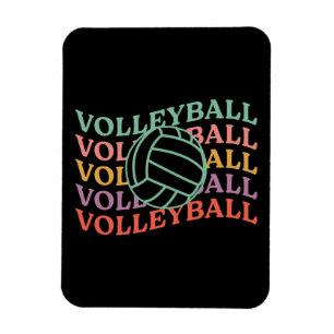 Magnet Flexible Sport de volley-ball rétro